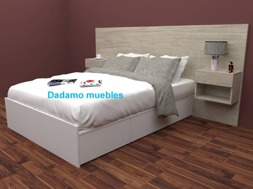 Oferta cama 2 plazas con cajones